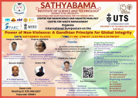 Power of Non-Violence: A Gandhian Principle for Global Integrity 2020 Conference Poster